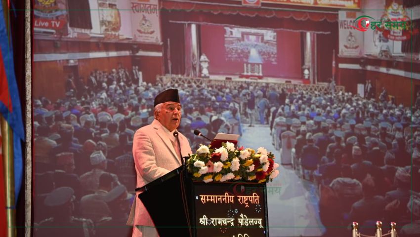 सुरक्षा निकायको धर्म भनेकै शान्ति सुरक्षा कायम गर्नु हो : राष्ट्रपति