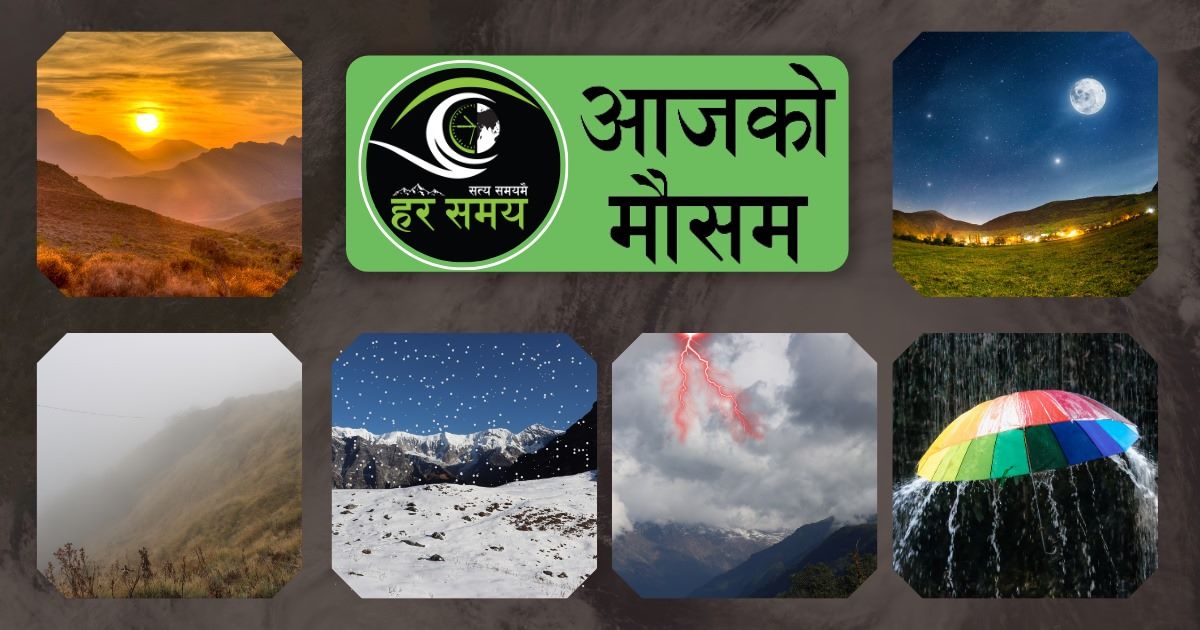 आजको मौसम: कोशी प्रदेशका हिमाली भागमा हल्का वर्षा र हिमपातको सम्भावना