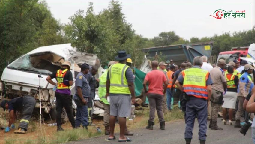 दक्षिण अफ्रिकामा भएको सडक दुर्घटनामा १२ जनाको मृत्यु