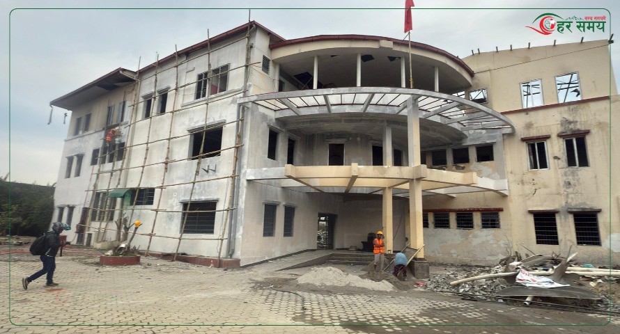 एमाले मुख्यालयको मर्मत सुरु