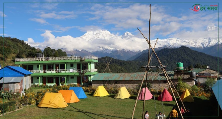 जेठ २९ : अष्ट्रेलियान बेस क्याम्पबाट देखिएको माछापुच्छ्रे हिमाल