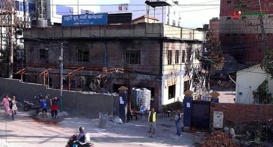 प्रहरी प्रशासनको पहलमा नयाँ बानेश्वर प्रहरी बृत्तमा पुननिर्माणको कार्य हुँदै