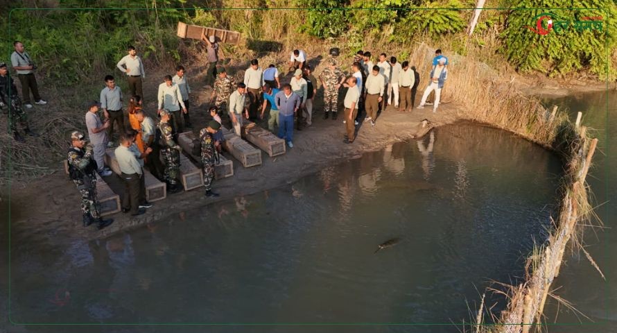 बर्दियामा तेस्रोपटक गोही प्राकृतिक बासस्थानमा छाडियो (भिडियोसहित)