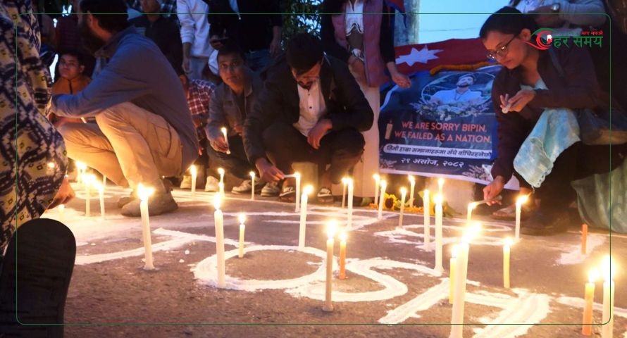 विपिन जोशीको सम्झनामा माइतीघरमा दीप प्रज्वलन