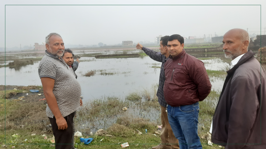 निकास नहुँदा वीरगञ्जको दुई सय बिघा खेतीयोग्य जमिन डुबानमा