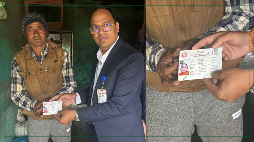 अपाङ्गता भएका किशोरलाई घरमै नागरिकता