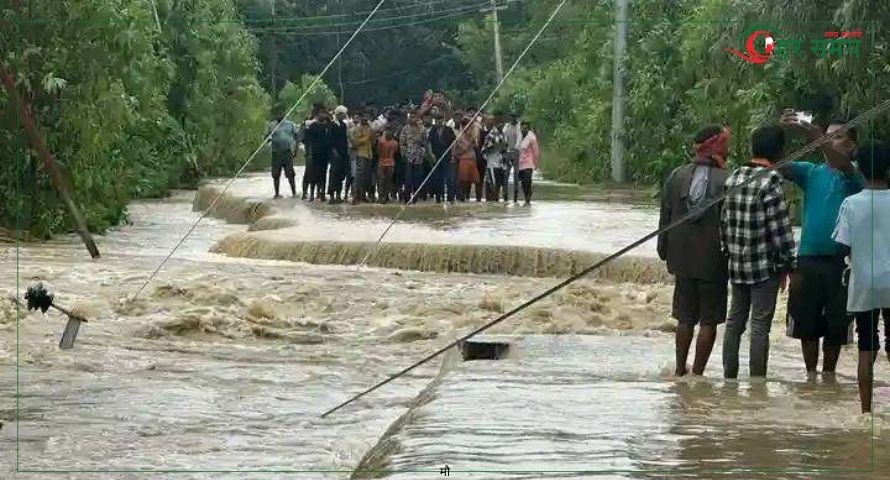 लखन्देहीको बाढीले बाँध भत्काउँदा चार सय बढी घर डुबानमा