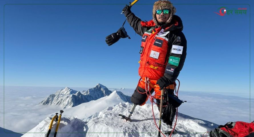 अपाङ्गता भएका हरि बुढा मगरद्वारा माउन्ट भिन्सनको सफलतापूर्वक आरोहण