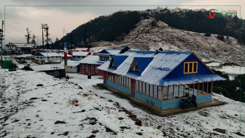 शैलुङमा हिउँ पर्न सुरु