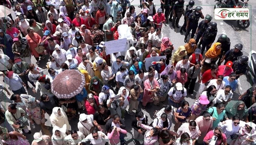 गरिमा चौधरीको न्यायका लागि इन्डिपेन्डेन्ट मदर्स अफ नेपालको प्रदर्शन