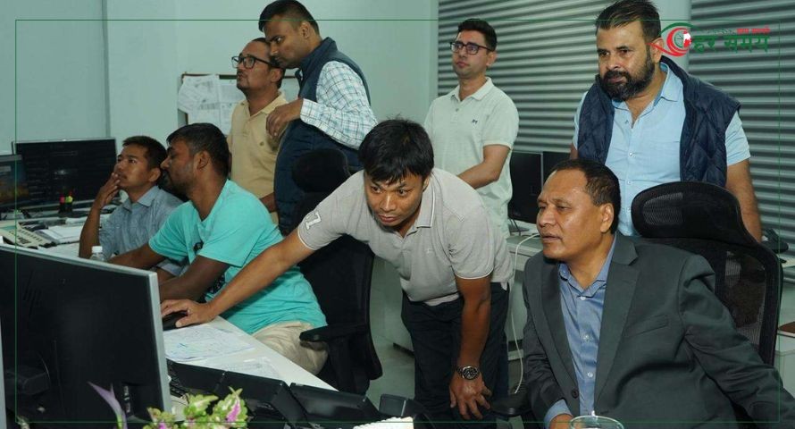 ऊर्जामन्त्री कुलमान घिसिङ विद्युत् भार प्रेषण केन्द्रको अनुगमनमा