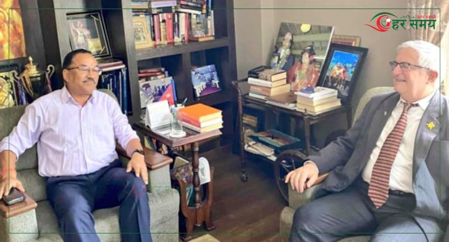 कमल थापा र ईजरायली राजदुतबिच भेटबार्ता