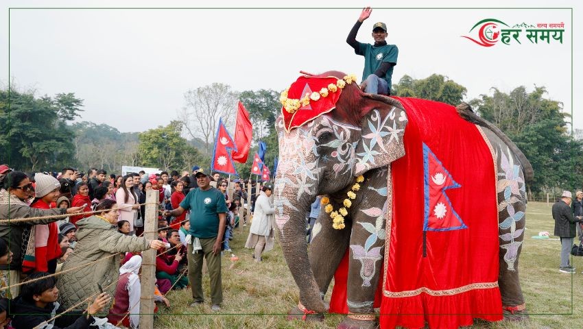 ४० वर्षीया पुनमकली बनिन् ‘मिस हात्ती सुन्दरी–२०८२’