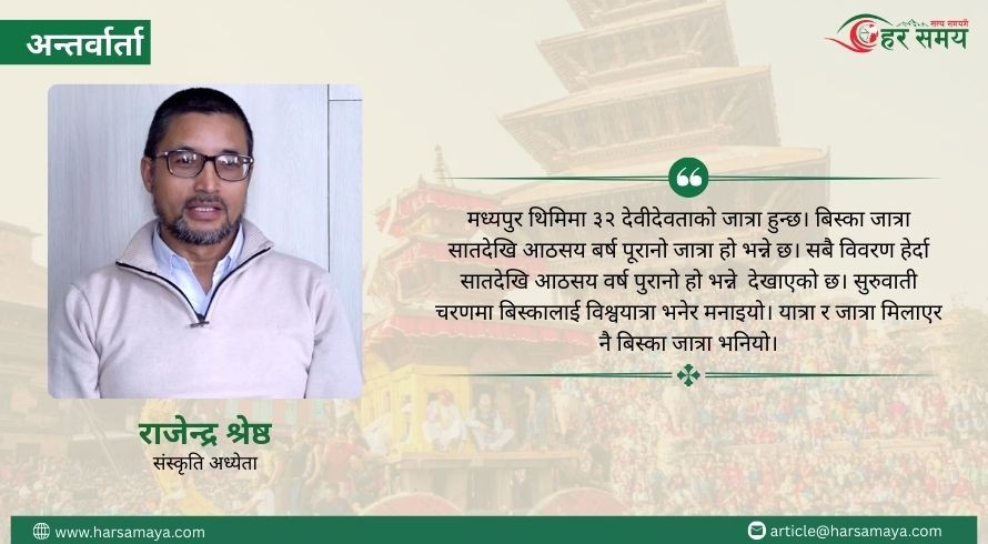 बिस्का जात्रा मनाउने समयमा विश्वभर अनेक पर्वहरु मनाइन्छ (भिडियोसहित)