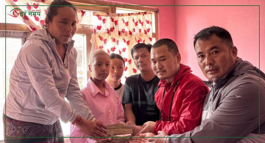 प्रवासमा रहेका नेपालीद्वारा क्यान्सर पीडित रसिलालाई ४ लाख बढी आर्थिक सहयोग