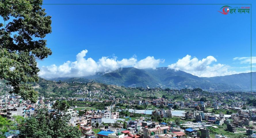 असार ३ : आकाशबाट देखिएको नागार्जुन क्षेत्रको दृश्य