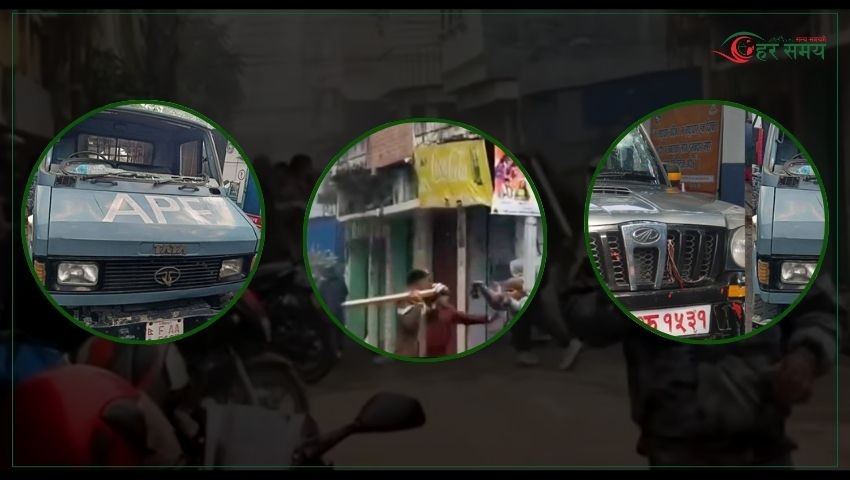 वीरगञ्जमा अवैध गोदाममा छापा मार्दा आक्रमण : तीन सशस्त्र प्रहरी घाइते, गाडीमा क्षति