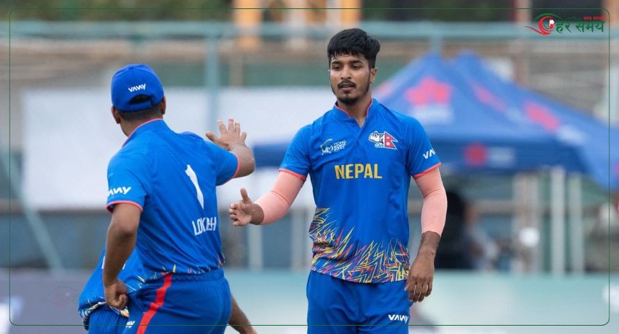 नेपालद्वारा भारत ९२ रनले पराजित