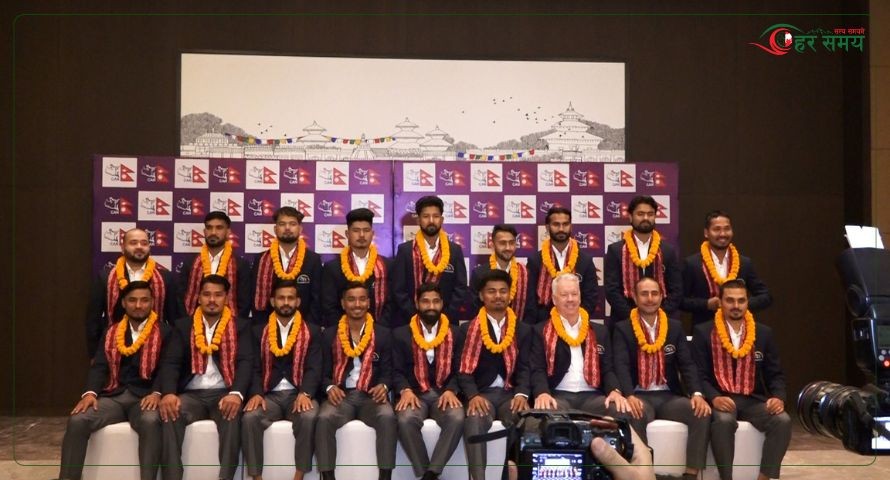 टी–२० विश्वकप क्रिकेट खेल्न जाने पुरुष नेपाली क्रिकेट टोलीको बिदाई