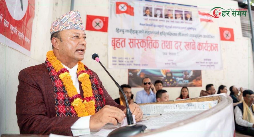 तीजले नेपाली समाजको सांस्कृतिक पहिचानलाई जोड्दै लगेको छ : मन्त्री खड्का