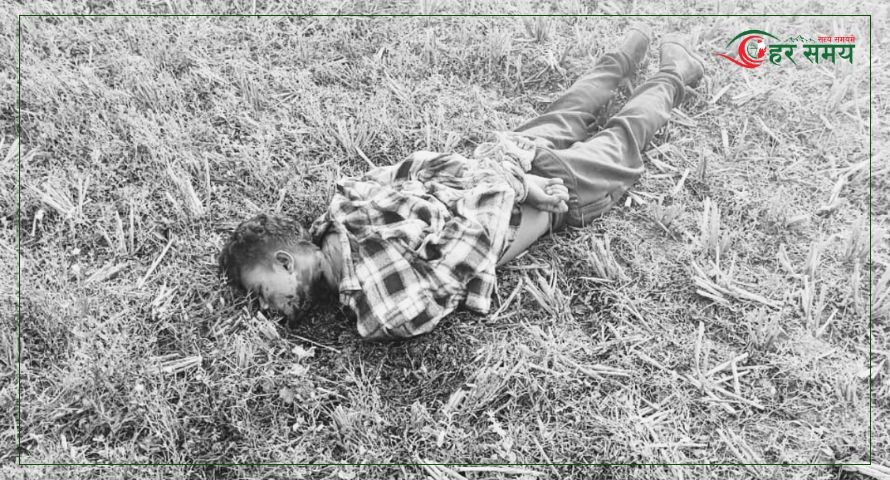 धनुषामा घाँटी काटिएको अवस्थामा पुरुषको शव फेला