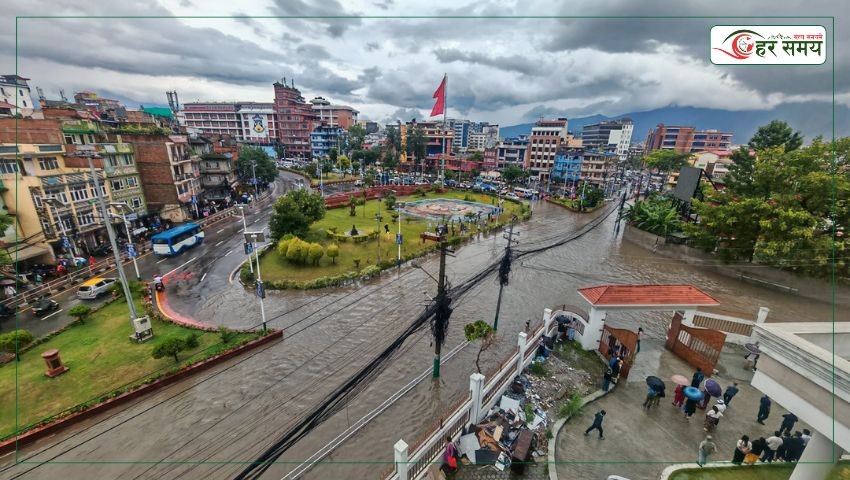 काठमाडौंका विभिन्न सडक डुबानमा