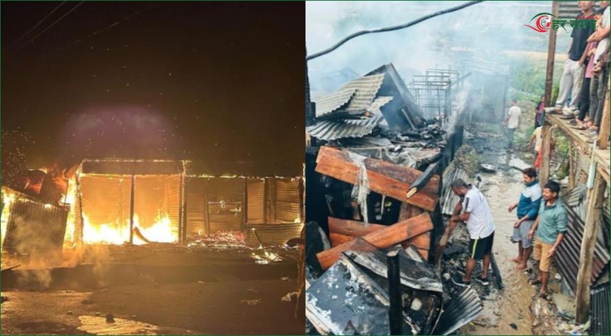 अछामको साफेबगर बजारमा रहेको हाटबजारमा आगलागी, १० पसल जलेर नष्ट, क्षतिको यकिन विवरण आउन बाँकी