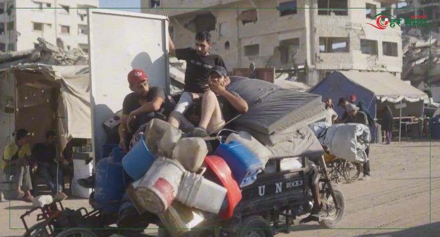 गाजामा इजरायली आक्रमण हुँदा दुई दिनमै ४८ हजार मानिस विस्थापित