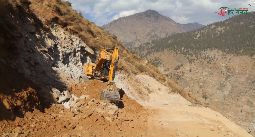 हुम्ला–मुगु–कर्णाली सडक खण्डको गमगढी–सोरु खण्डको निर्माण रफ्तारमा