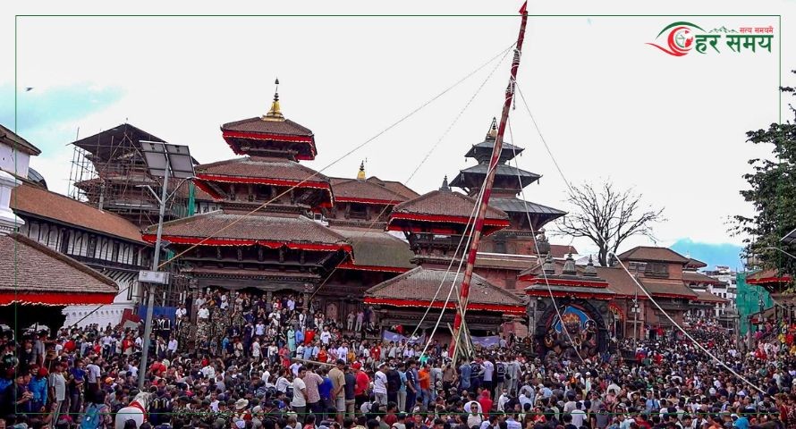 वर्षा र सहकालका देवता इन्द्रको पूजा–आराधना गरी इन्द्रजात्रा पर्व मनाइँदै