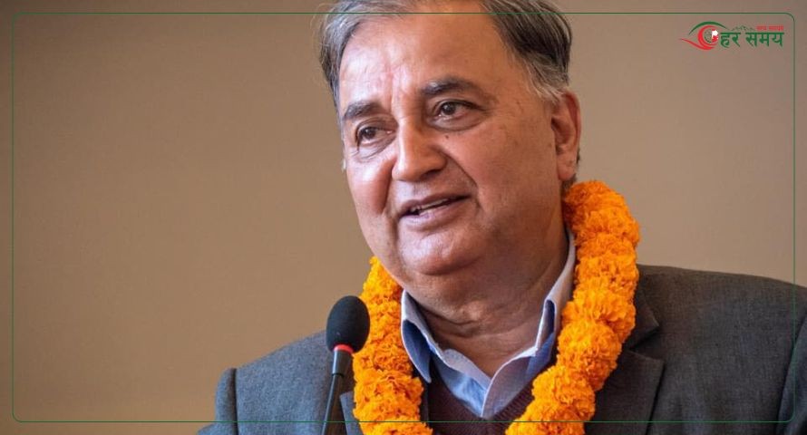 एमाले अध्यक्षमा ईश्वर पोखरेलको उम्मेदवारी घोषणा