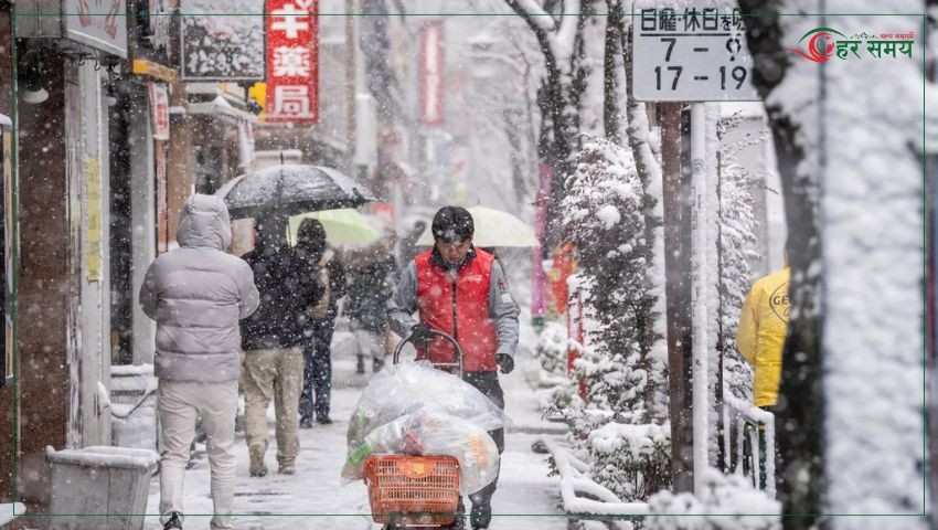 जापानमा भारी हिमपात,  ४६ जनाको मृत्यु