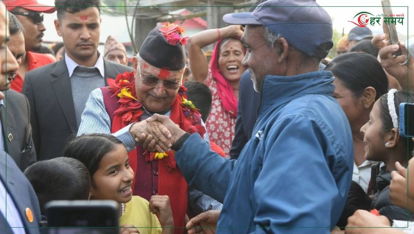 ओलीलाई देश विकासका लागि विश्राम नलिन मतदाताको आग्रह