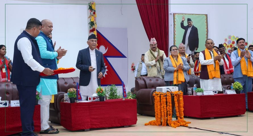प्रधानमन्त्री मधेश प्रदेशमा, ६४ सडकको एकैसाथ शिलान्यास