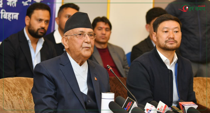 ओलीको माग: स्थान हद नतोकियोस्‚ शान्तिपूर्ण प्रदर्शनमा रोक नलगाइयोस् 