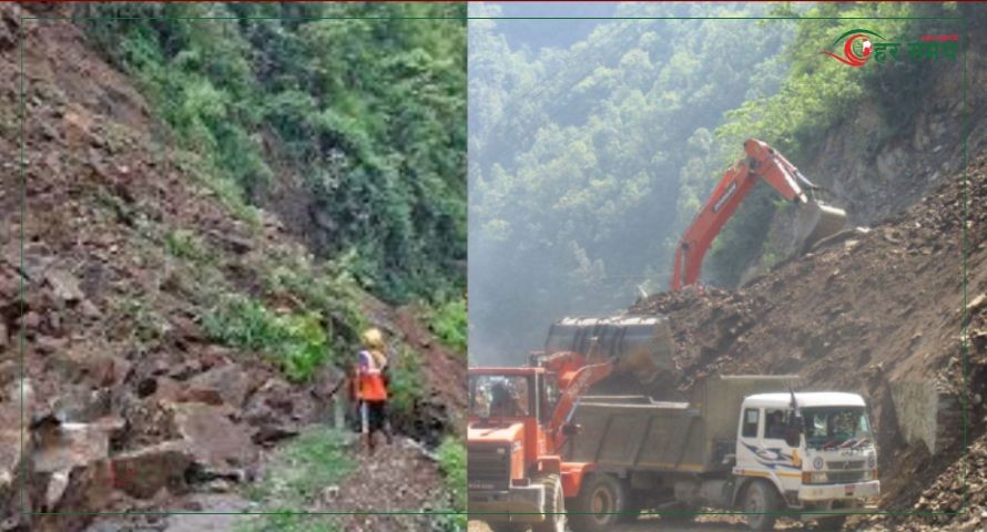 तुइन खोलाको पहिरो पन्छाउन दुई दिन लाग्ने 