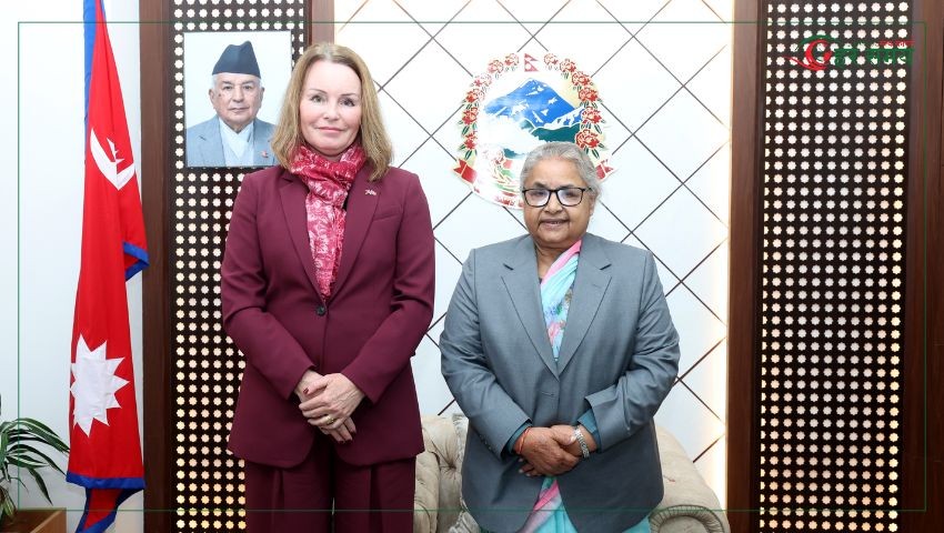 प्रधानमन्त्री कार्कीसँग नर्वेली राजदूतको शिष्टाचार भेट