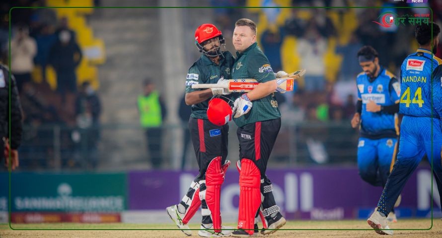 पोखरा एभेन्जर्सले कर्णाली याक्सलाई दियो २०२ रनको लक्ष्य