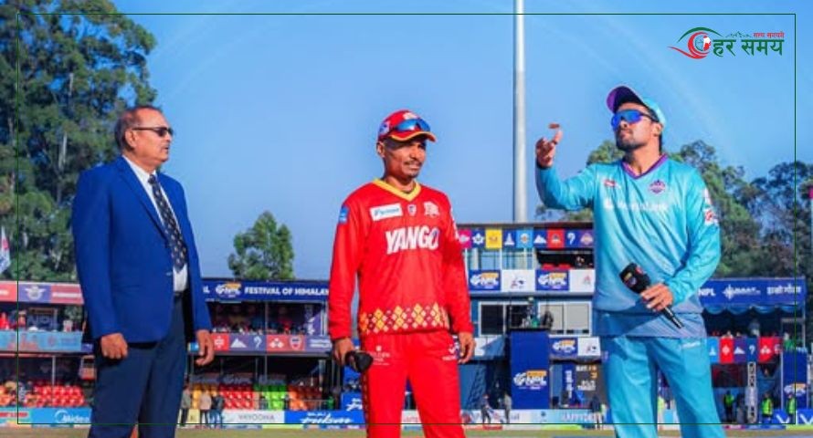 काठमाडौंले टस जितेर पहिला ब्याटिङ गर्दै