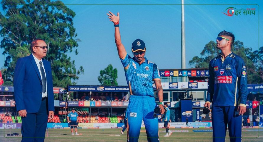 कर्णाली याक्सले विराटनगर किंग्सविरुद्ध ब्याटिङ गर्ने