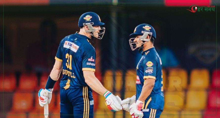 विराटनगर किंग्सले पोखरा एभेन्जर्सलाई दियो २२१ रनको विशाल लक्ष्य