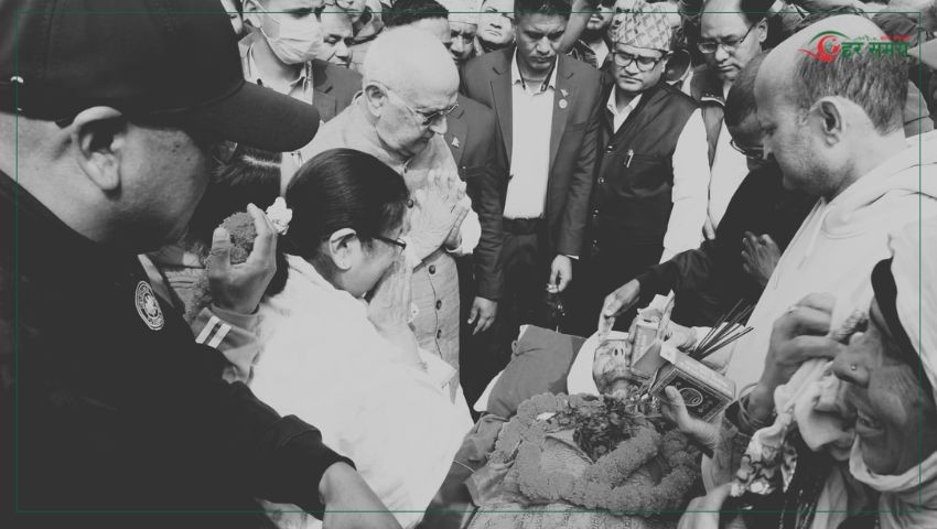 ओलीका पिताको पार्थिव शरीर अस्पतालबाट निकालियो