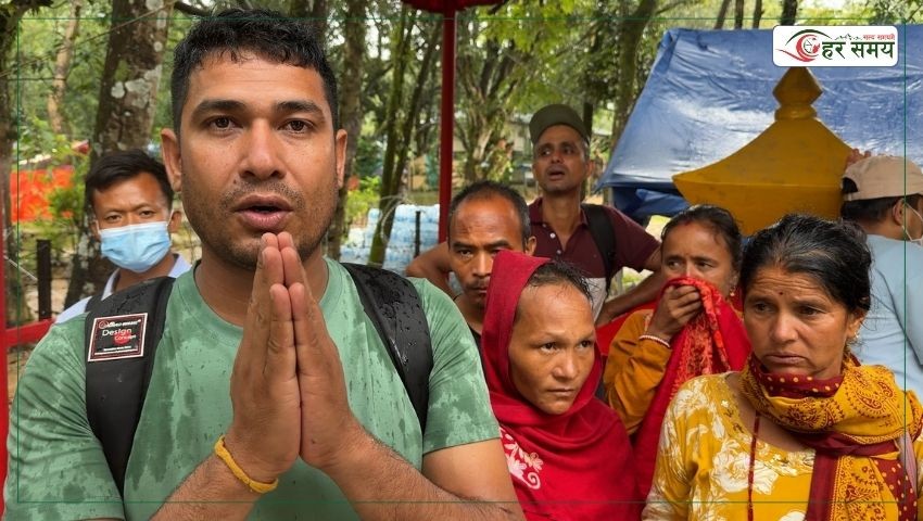 सैनिक ब्यारेकबाट बाढीपीडितले भने  : होटलमा महंगी छ, चाउचाउ–विस्कुट मिलाइदिनुहोस्