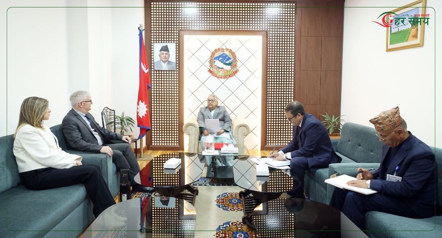 प्रधानमन्त्री कार्की र इजरायली राजदूतबीच शिष्टाचार भेट