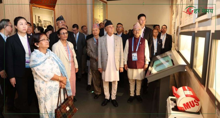 चीन भ्रमणमा रहेका प्रधानमन्त्री ओली स्मृति संग्रहालयमा
