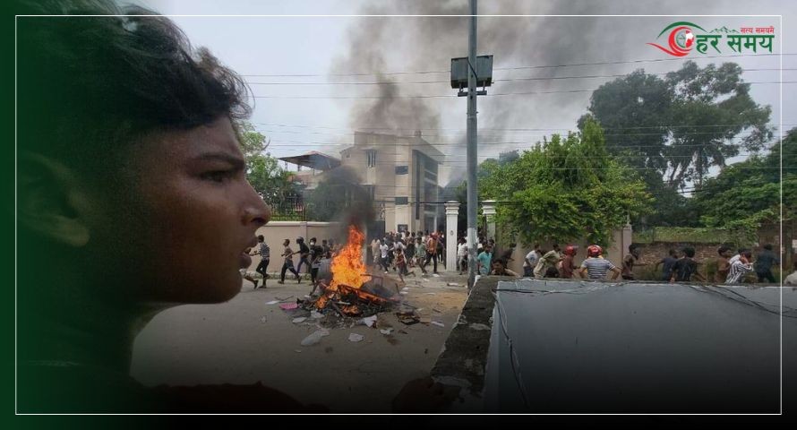 एमाले नेता रघुवीर महासेठको घरमा आगजनी