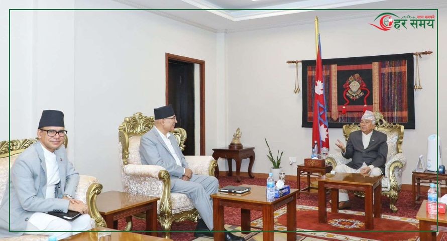 राष्ट्रपतिलाई बजेटबारे ब्रिफिङ