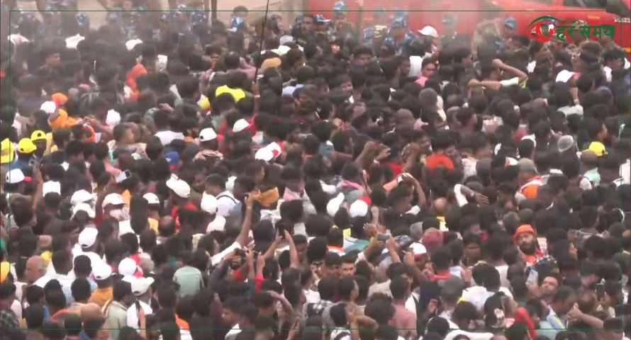 भारत धर्म रथ यात्रा : पुरीमा भव्य रथ यात्राको अवसरमा भक्तजनहरूको ठूलो भीड