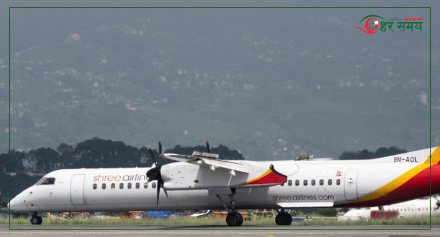 सुर्खेतमा अवतरण गर्दा श्री एयरलाइन्स जहाजको टायर पड्कियो