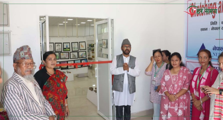 ‘स्केचिङ एन्ड स्कप्चर प्रदर्शनी २०८२ सुरु’